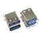 SMT Female USB 3.0 Type A Connector 90 Degree 9 Ghim