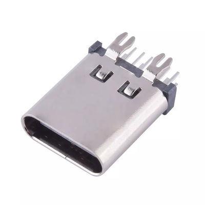 DIP Gắn dọc USB Loại C Đầu nối 14 chân 10,5mm 180 độ