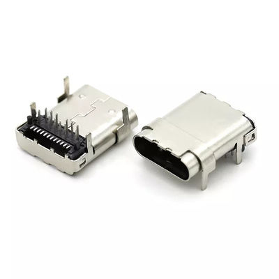 TOP MOUNT Through Hole SMT Type 24Pin USB 3.1 C Female Connector cho PCB