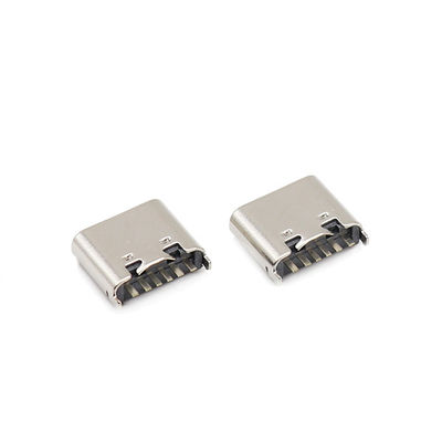 Đầu nối USB loại C dành cho nữ 6 chân 180 độ Dip 3.1mm UL94V-0 Vỏ