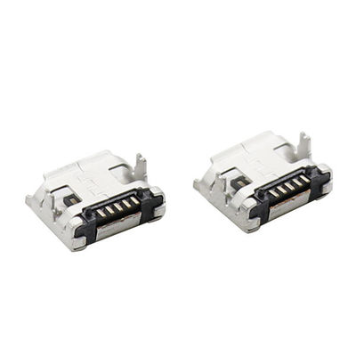 chất lượng  LCP Plastic Magnetic Micro USB Connectors Type B 5 Pin With Flange nhà máy