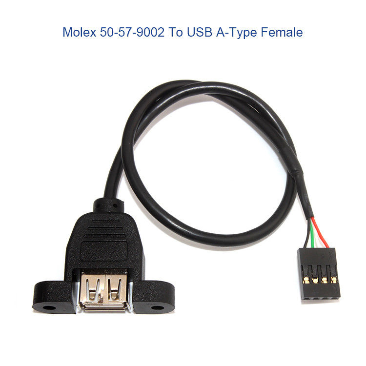 Khai thác dây tùy chỉnh Molex 50-57-9404 với đầu nối SL 2,54mm 4 chiều 70066