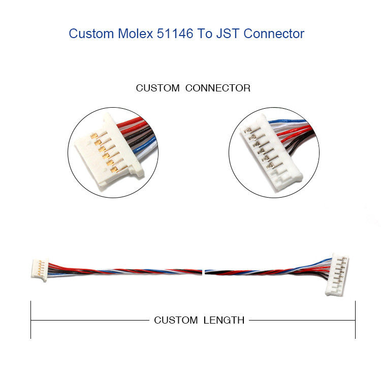 Dây điện 5P 6P Khai thác MOLEX 51146 1,25mm Với Giá đỡ A1254 SMD