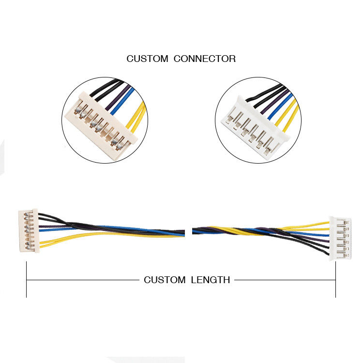 Lắp ráp cáp dây 9pin 1,25mm HRS DF14-9S-1,25C đến JST SPH-002T-P0.5S