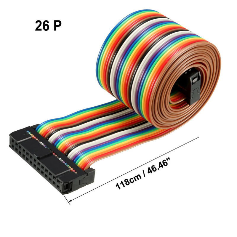 24AWG AWM 2651 FFC IDC Ribbon Cables 26 Chân 2,54mm Pitch PCB linh hoạt Phẳng
