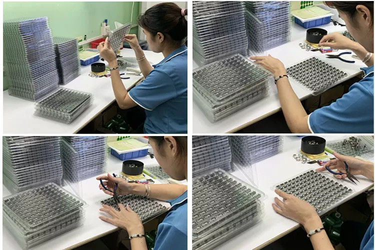 Góc phải bằng nhựa SMT cong một hàng Đầu ghim 2,54mm Vị trí 2-40 chân