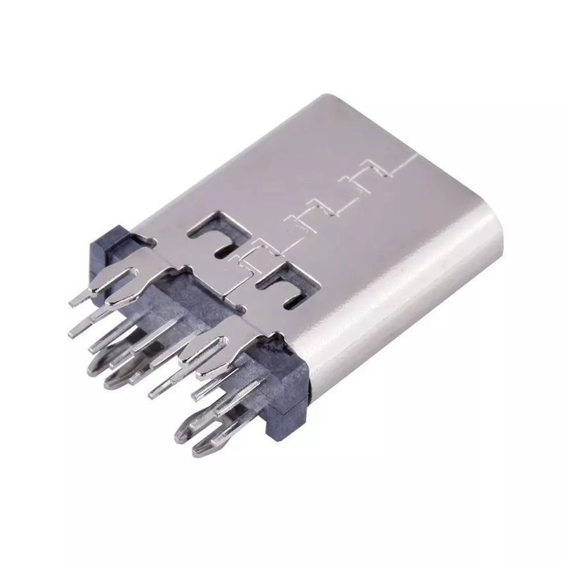 DIP Gắn dọc USB Loại C Đầu nối 14 chân 10,5mm 180 độ