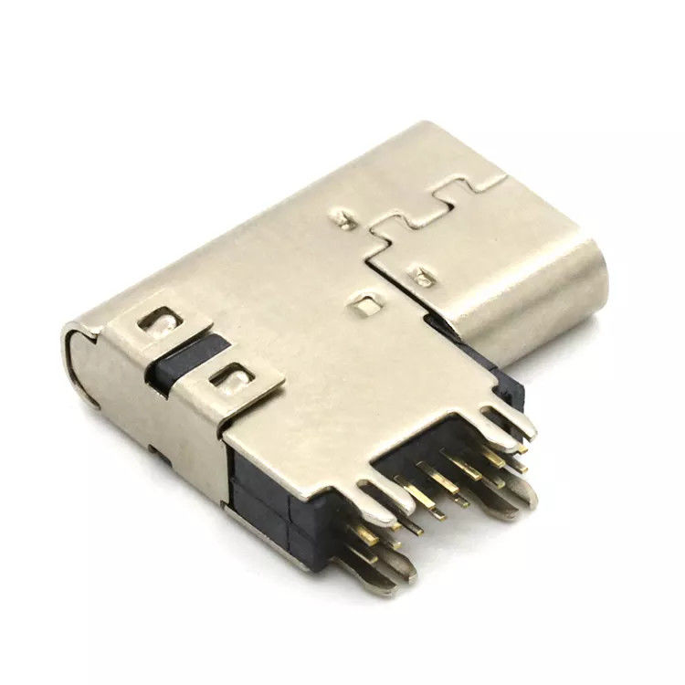 Chèn bên Ổ cắm nữ 14Pin Cổng sạc 3.1 Đầu nối USB C PCB Ổ cắm SMT
