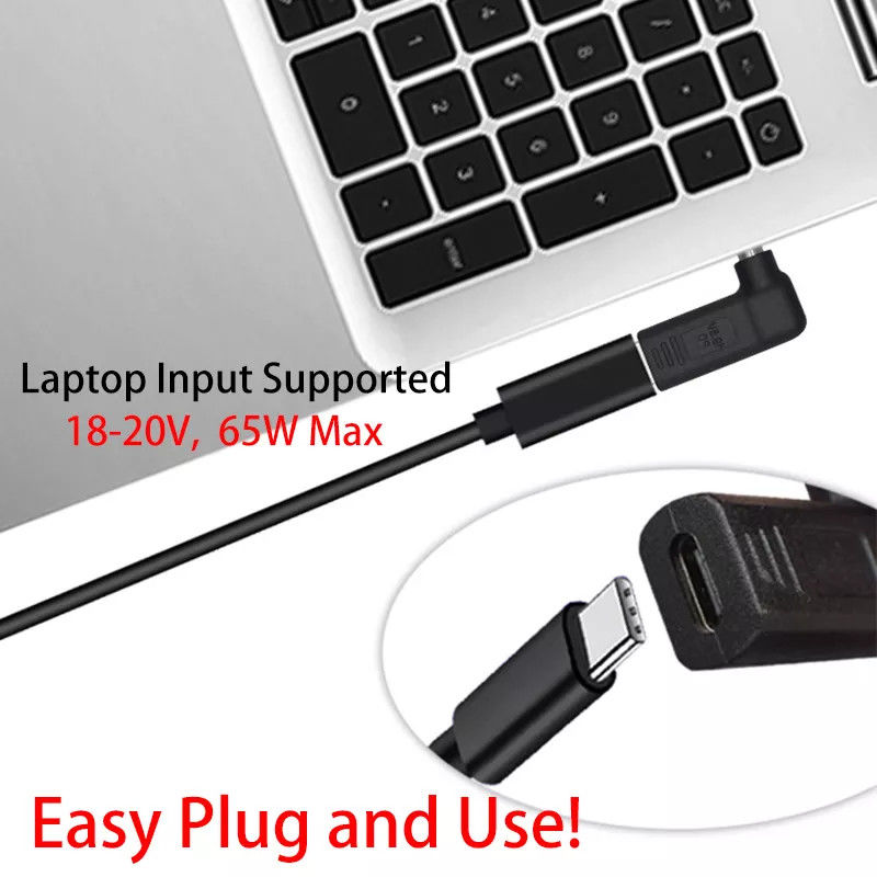 Bộ chuyển đổi USB Type C Female To DC 5525 Male PD Decoy Giắc cắm kích hoạt giả mạo