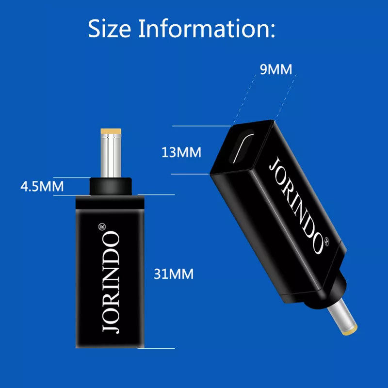 100W USB Type C Female To DC 5.5x2.5mm Male PD Connector Sạc nhanh