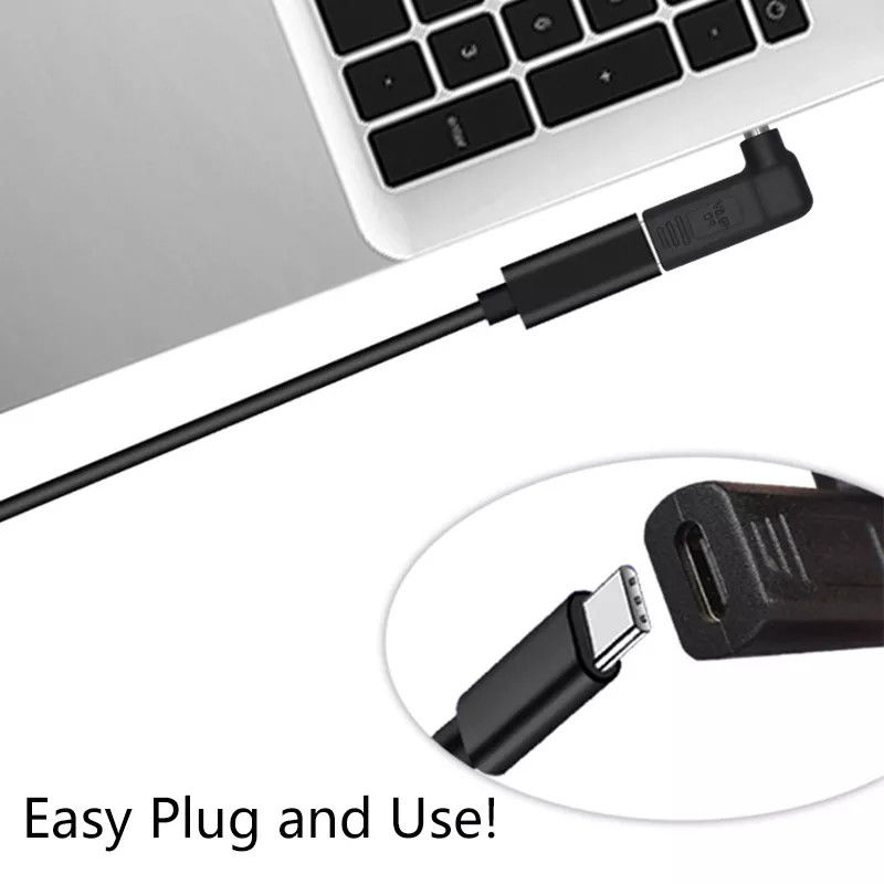 100W USB Type C Female To DC 5.5x2.5mm Male PD Connector Sạc nhanh
