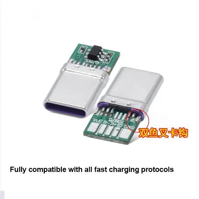 Không thấm nước USB 3.1 loại C 24 pin kết nối nữ ngang SMT DIP lắp đặt đĩa chìm ổ cắm USB