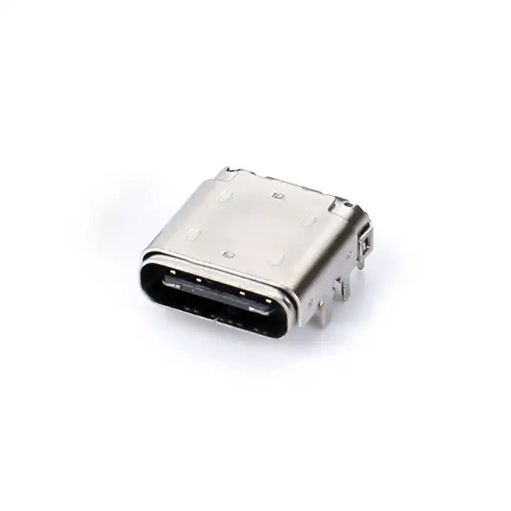 24 pin USB loại C kết nối nữ DIP + SMT 3.4 Cắm trước và cắm sau để sạc cáp