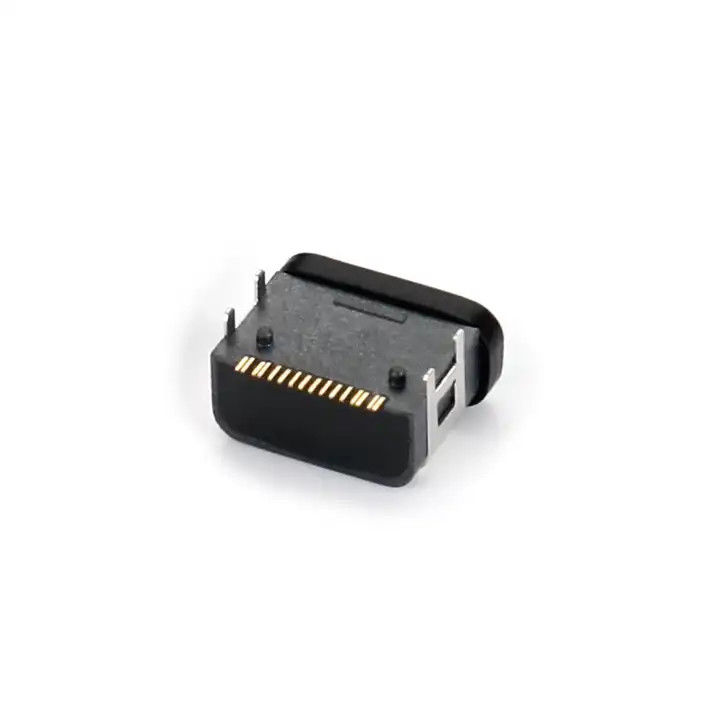 Cổng kín nước 16pin USB loại C đầu nối nữ SMT Bốn chân DIP trên ổ cắm