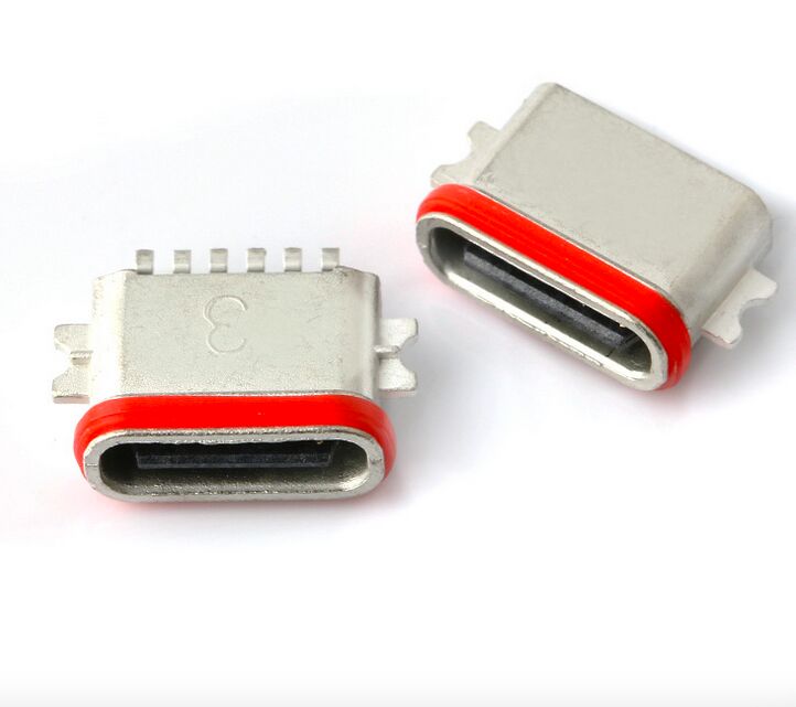 Nhà sản xuất chuyên nghiệp của USB loại C 6P Full SMT Connector IP67 USB 3.1 SMD