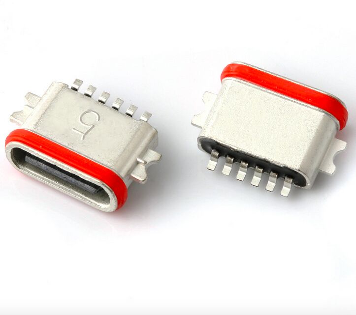 Nhà sản xuất chuyên nghiệp của USB loại C 6P Full SMT Connector IP67 USB 3.1 SMD