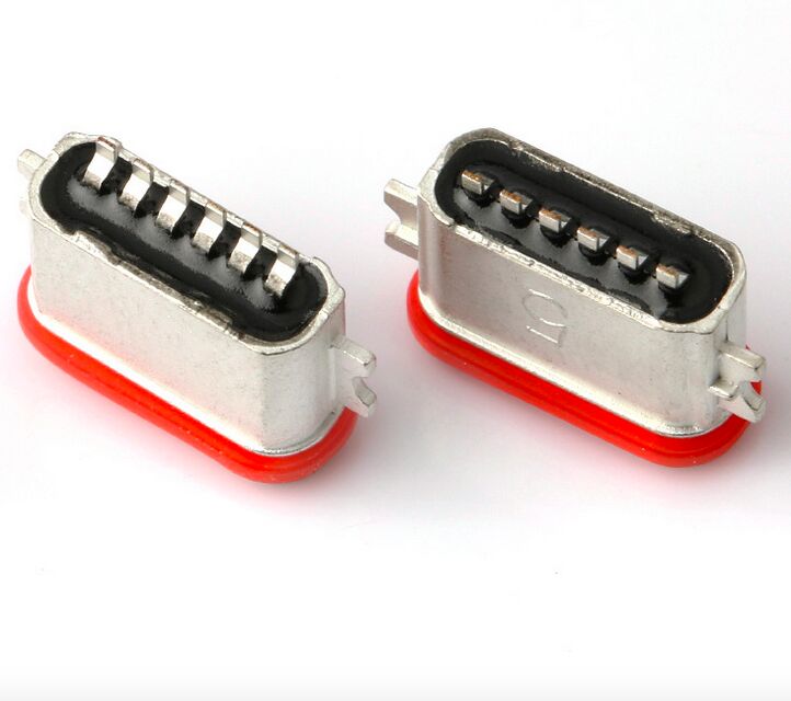Nhà sản xuất chuyên nghiệp của USB loại C 6P Full SMT Connector IP67 USB 3.1 SMD