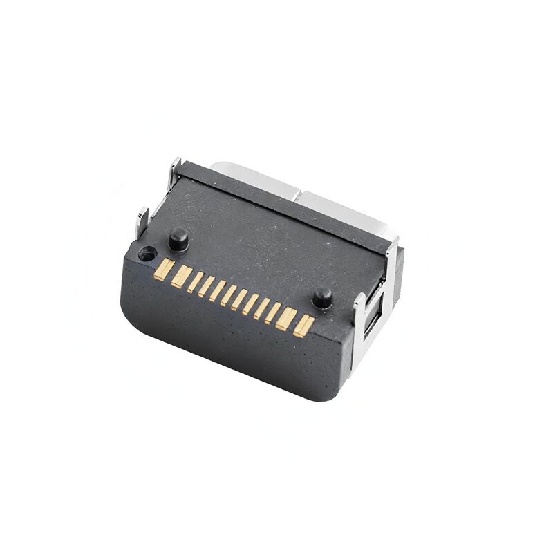 Đầu nối Type C 16 Pin Female, chân cắm ngang SMT, chống nước, USB Connector 5A 20V