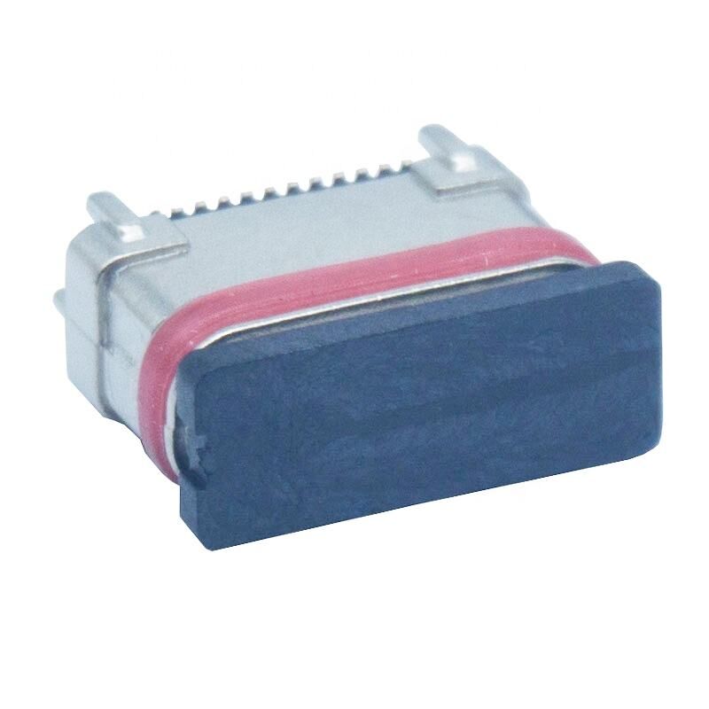 Không thấm nước SMD dọc 24 pin nữ Type-c kết nối cổng sạc USB
