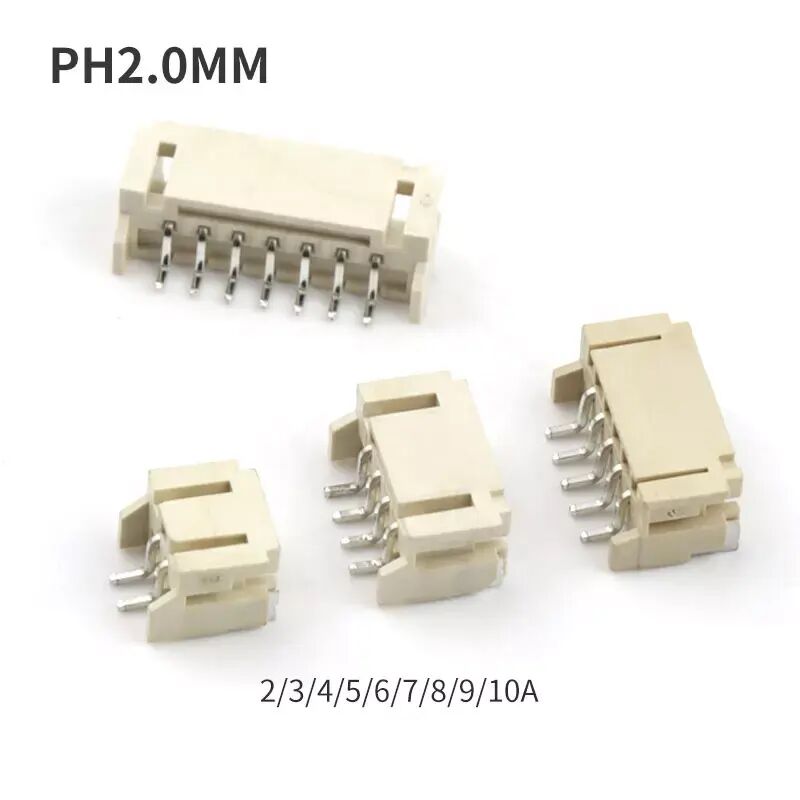 Wire to Board SMD Connector PH 2.0mm 6pin SMT Vertical Wafer Connector với nắp