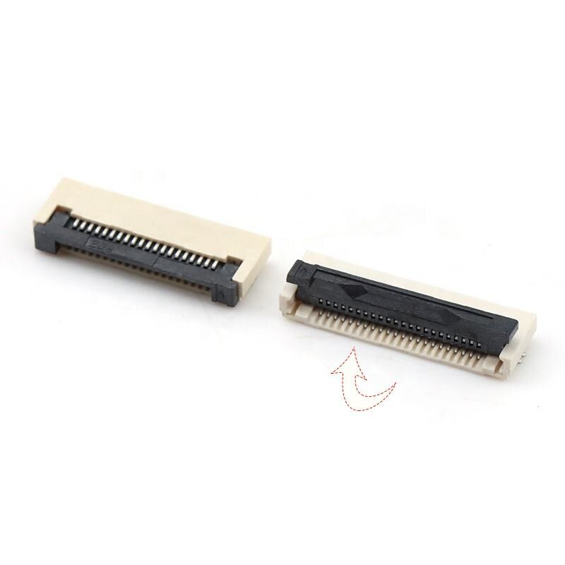 Đầu nối FPC Kiểu Flip-lock Ngang ZIF Cao 2.0mm 4-60 chân Đầu nối FPC/FFC bước 0.5mm