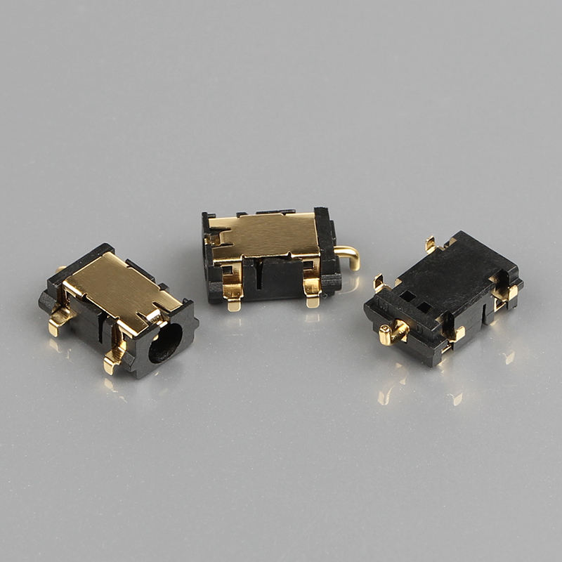 5 PIN DC-058-1.3mm DIP đồng liên hệ Nylon nhà chứa DC bộ điều hợp điện cắm Jack nữ