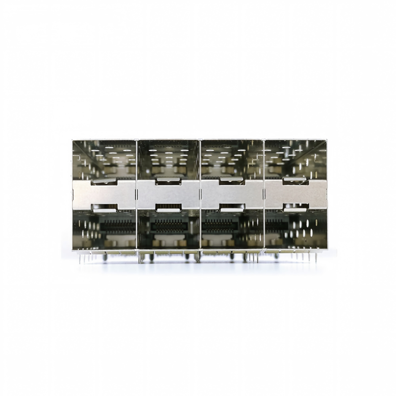 8-Cổng 160 chân SFP+ Press-Fit Small Form-factor Pluggable (SFP+) Cấu hình Ma trận Đầu nối 2x4 Cổng Không có Đèn