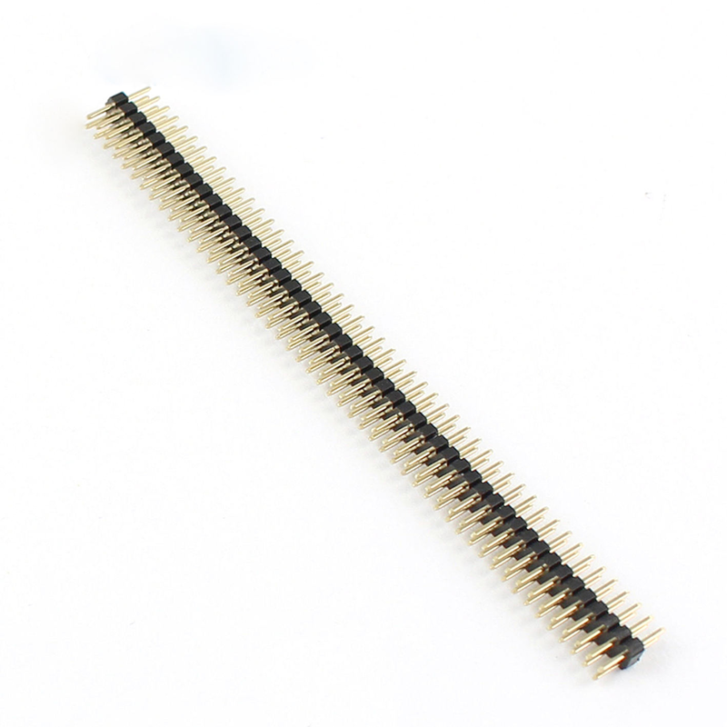 Đầu nối header ép kiểu 2x50 chân, hàng đôi, chân thẳng, bước 1.0 mm, khoảng cách bo mạch, đầu nối header nhựa