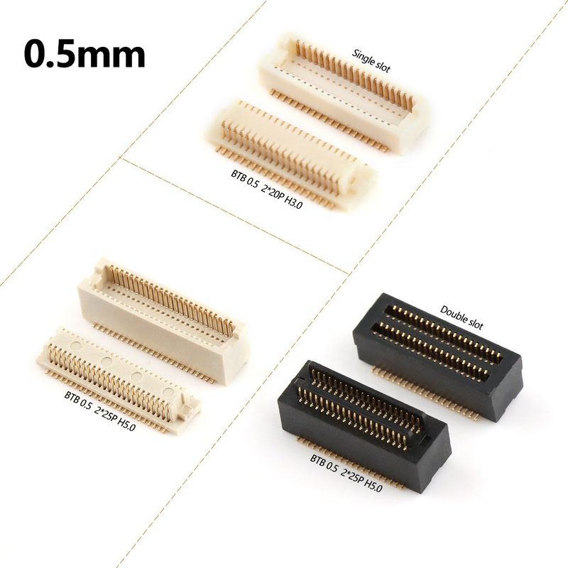 Đầu nối BTB 2*5 chân, bước ren 0.4mm, đầu nối bảng mạch với bảng mạch