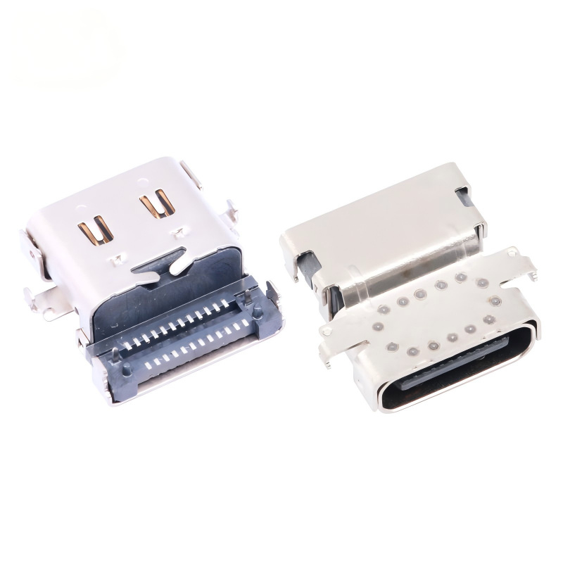 Đầu nối cái Type-C USB 3.2 40 Gbps chống nước U4 24 chân SMT DIP PCB mạ vàng dòng điện 5A tùy chỉnh