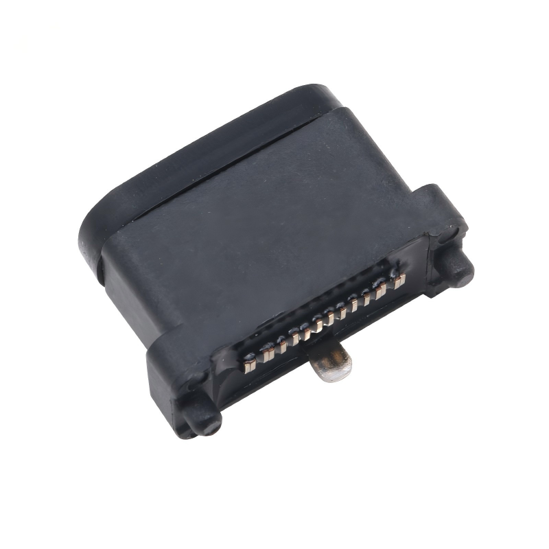 Đầu nối cái USB 3.2 Type-C 40 Gbps chống nước cổng cắm U4 24 chân SMT DIP PCB mạ vàng thép không gỉ 5A 100V AC