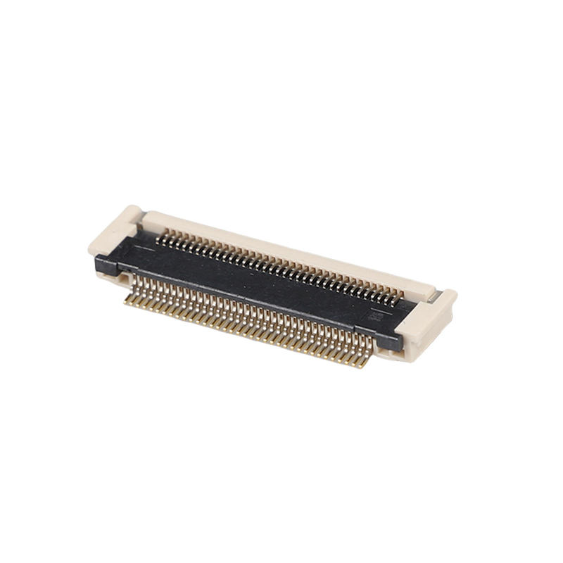 Đầu nối FPCFFC cao độ 0,5mm mạ vàng 2,7H Áp suất ngang ngang SMD 10-68Pin 50V 0,5A