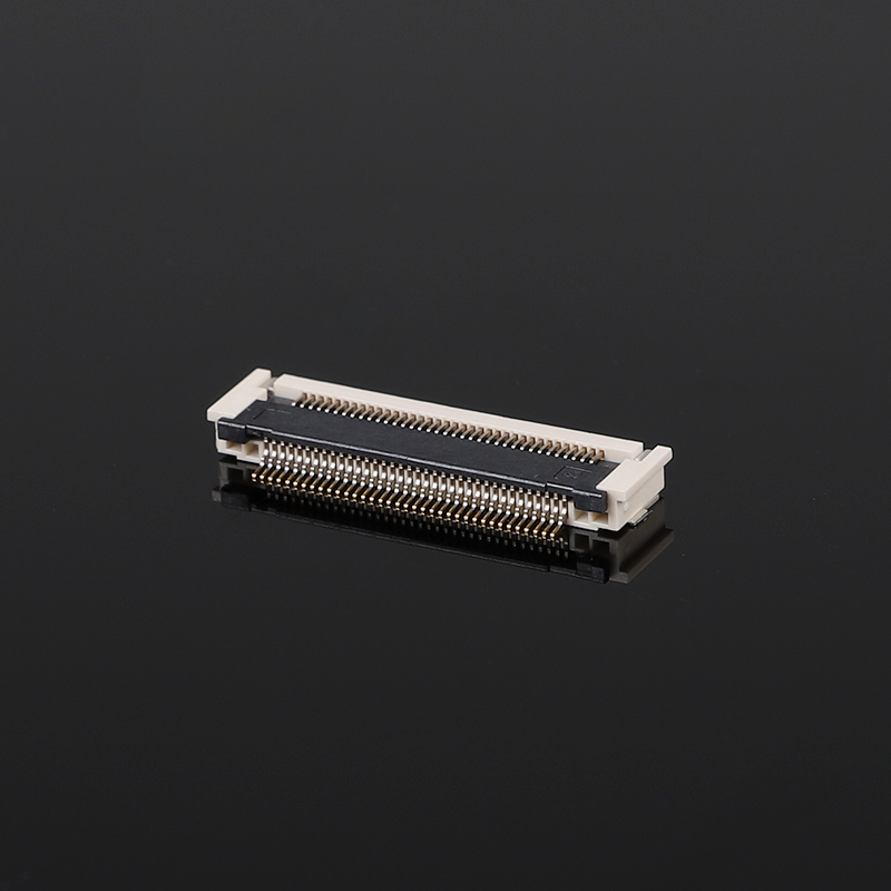 Đầu nối FPCFFC cao độ 0,5mm mạ vàng 2,7H Áp suất ngang ngang SMD 10-68Pin 50V 0,5A