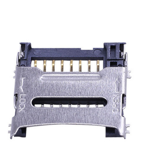 Khe cắm thẻ nhớ Micro SD / TF 8 chân | Tương đương Molex 472192001 | Đầu nối SMT kiểu nắp gập (bản lề) H1.8mm