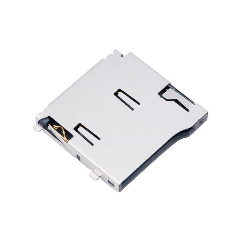 Khe cắm thẻ nhớ Micro SD / TF 8 chân | Tương đương Molex 472192001 | Đầu nối SMT kiểu nắp gập (bản lề) H1.8mm