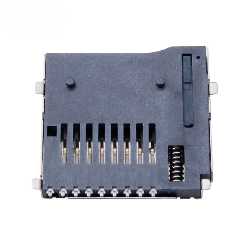 Khe cắm thẻ nhớ Micro SD / TF 8 chân | Tương đương Molex 472192001 | Đầu nối SMT kiểu nắp gập (bản lề) H1.8mm