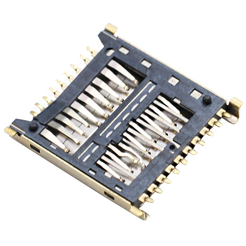 Đầu nối thẻ Micro SD UHS II UFS 3 trong 1 19 chân SMT Chiều cao 1,6 mm Thép không gỉ USB để dễ đọc hơn Công cụ tìm kiếm
