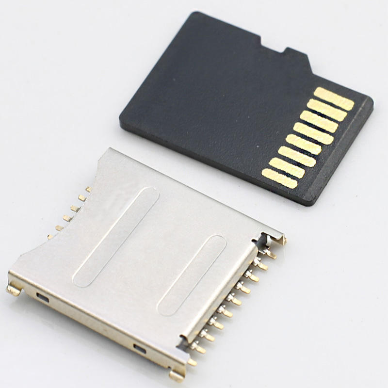 Đầu nối thẻ Micro SD UHS II UFS 3 trong 1 19 chân SMT Chiều cao 1,6 mm Thép không gỉ USB để dễ đọc hơn Công cụ tìm kiếm