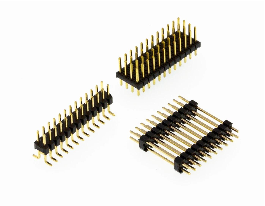Đầu nối female hàng đôi 2.54mm 2x2-15 chân, vật liệu PBT, dây AWG#24-#28