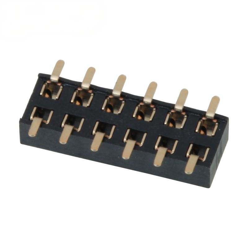 SMD 2.0mm Connector nữ tiêu đề hai hàng đáy đầu vào vàng mạ pin nữ tiêu đề