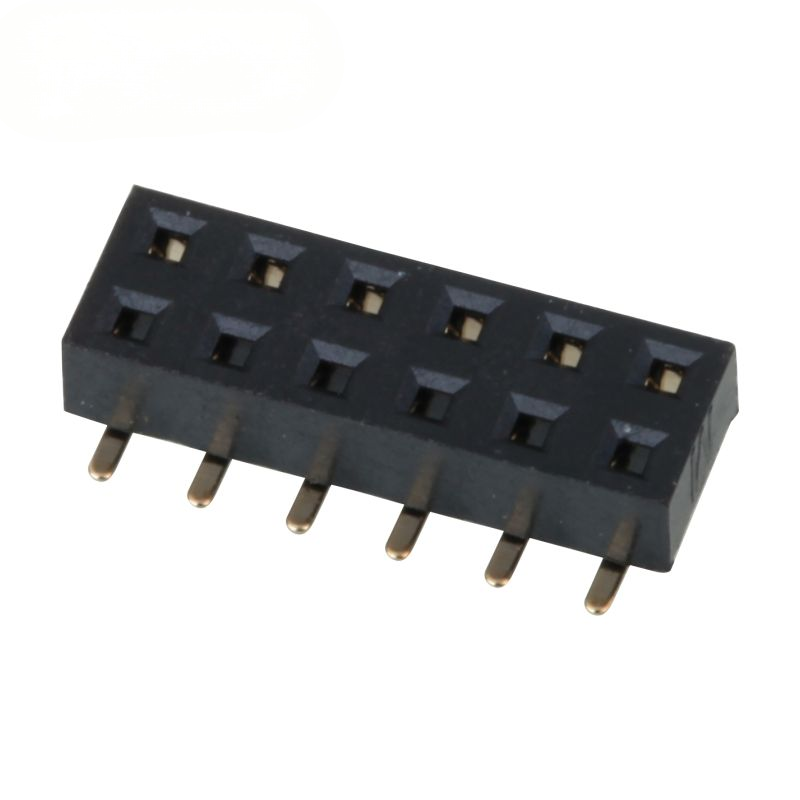 SMD 2.0mm Connector nữ tiêu đề hai hàng đáy đầu vào vàng mạ pin nữ tiêu đề