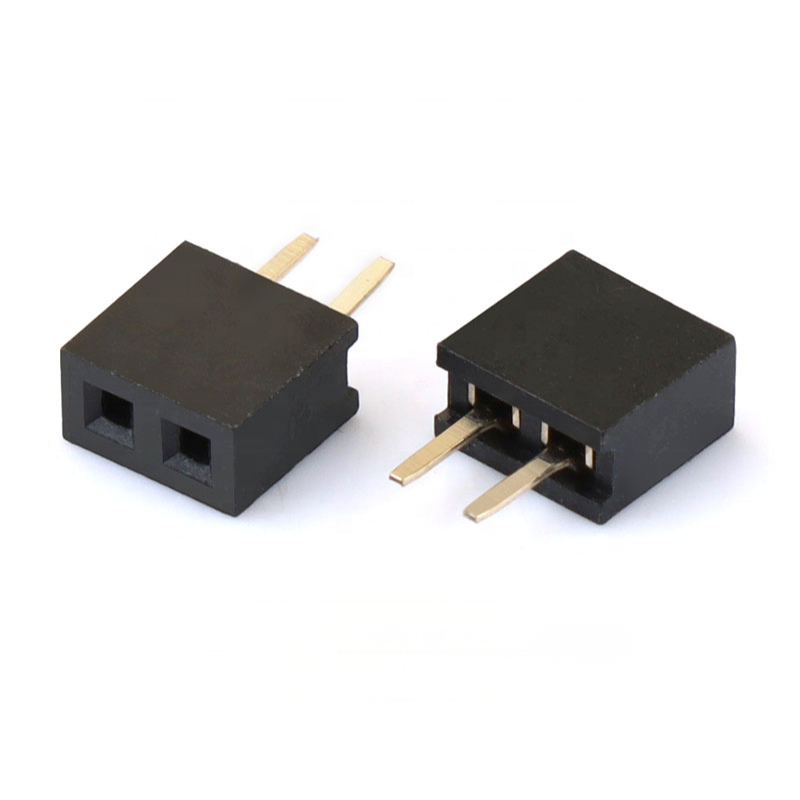 Đầu nối chân cắm cái DIP dọc 2mm 2 chân hàng đơn 1*2P chân cắm cái 2.0mm