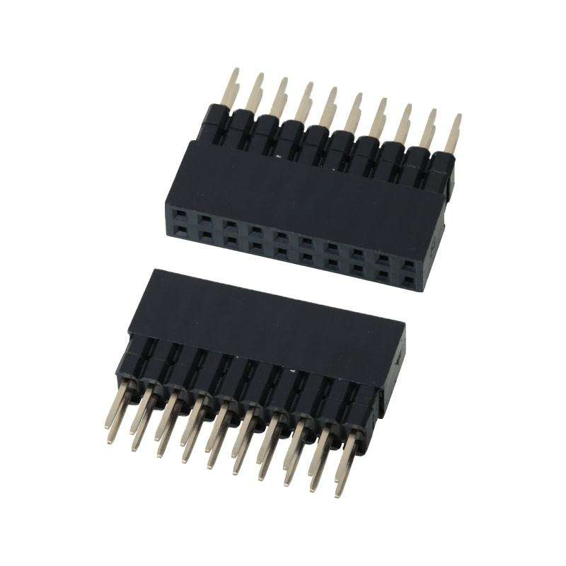 2.54mm,0.64x0.4SQ Pitch Connector Double Rows Female Pin Header Connector
