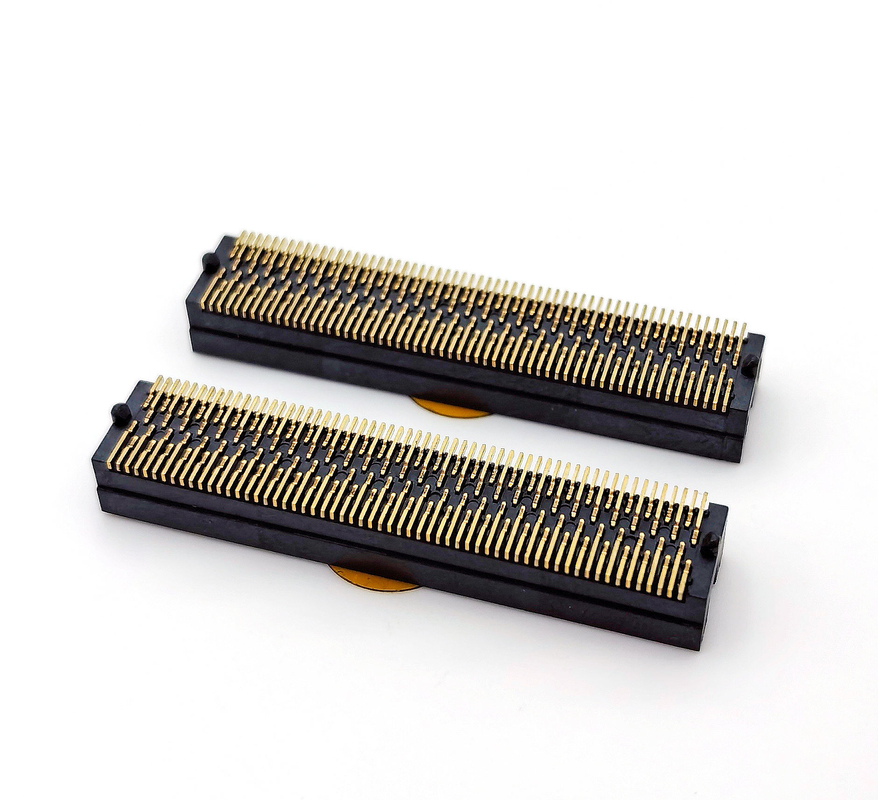 1.27mm Connector truyền thông nữ 4x25P H5.08 SMT Y-type Full Gold 1u Cho PCBA