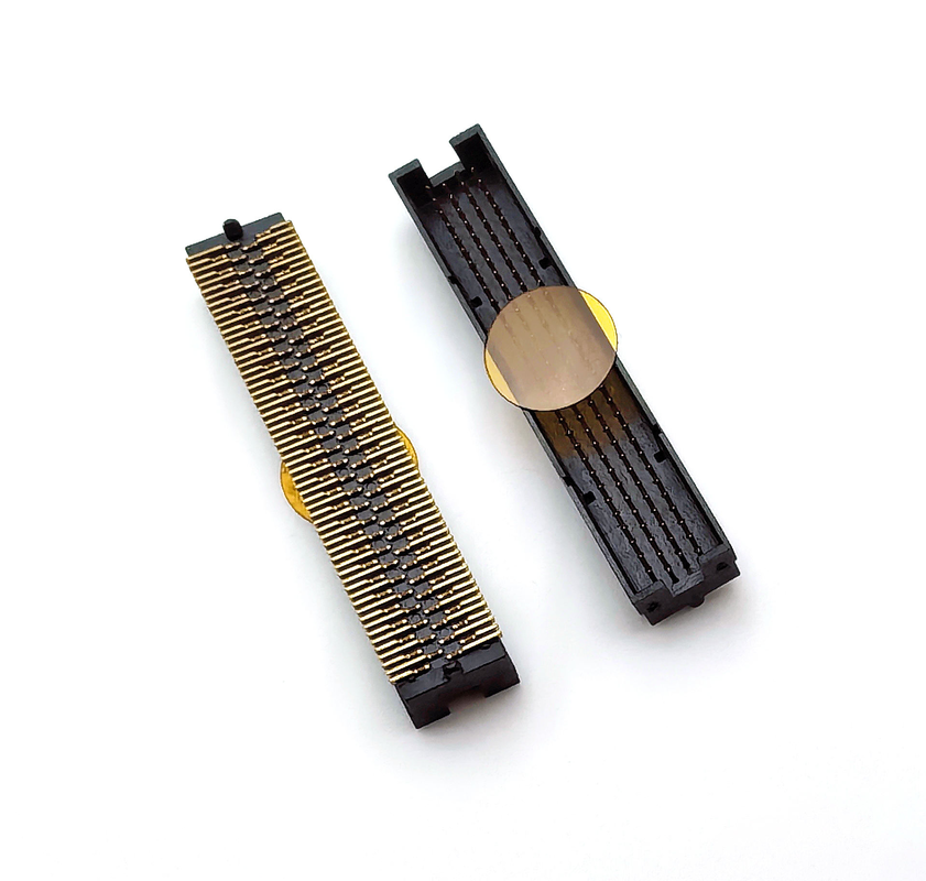 1.27mm Connector truyền thông nữ 4x25P H5.08 SMT Y-type Full Gold 1u Cho PCBA