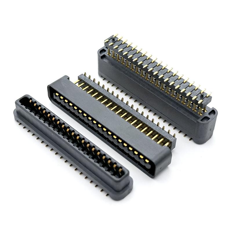 2.54mm Pitch Double Row 38Pin SMT Brass Contacts Male/Female Gold Plated 3U Board-to-Board Connector Automotive IP65
