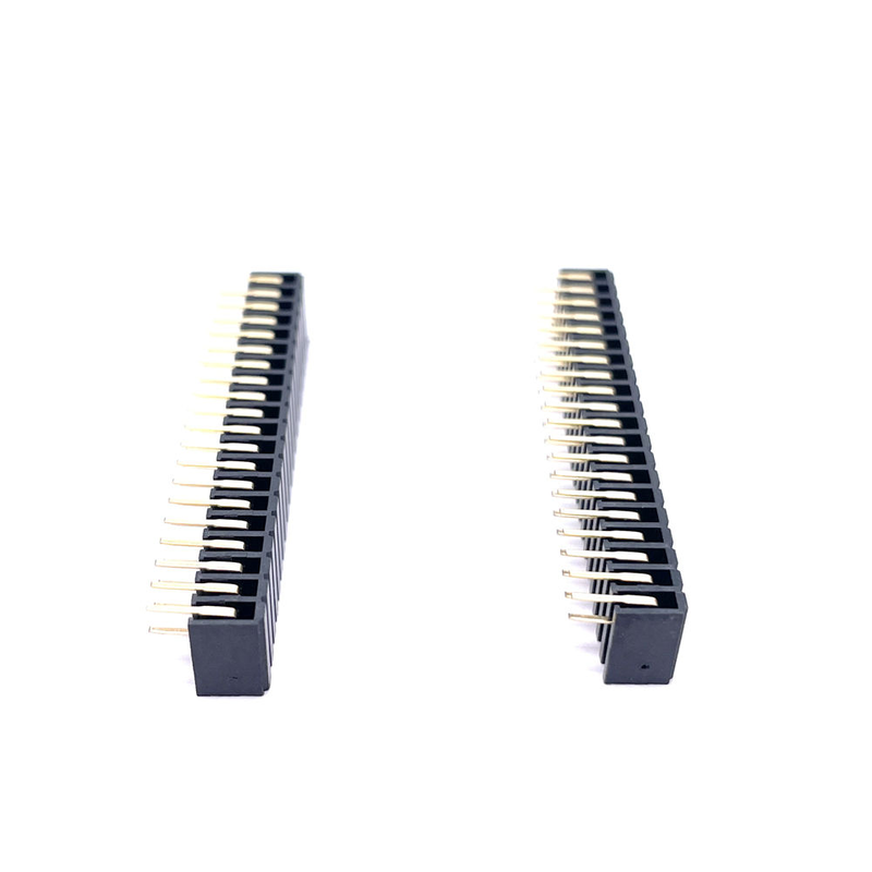 ODM 2.0mm Pitch 90 Degree Dual Row Brass Contact IP67 Automotive 2x20 Pin Female Header