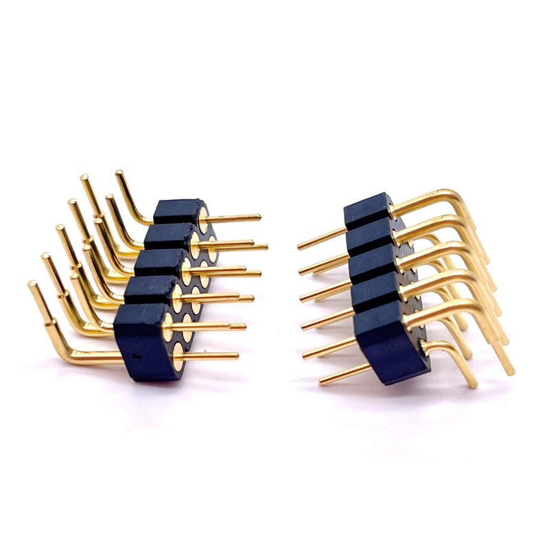 2.54mm Pitch H3.0 Right Angle USB Pin Header Connector 10P Brass Machine Double Rows for PCB 2X5P 3A Rated Connectors