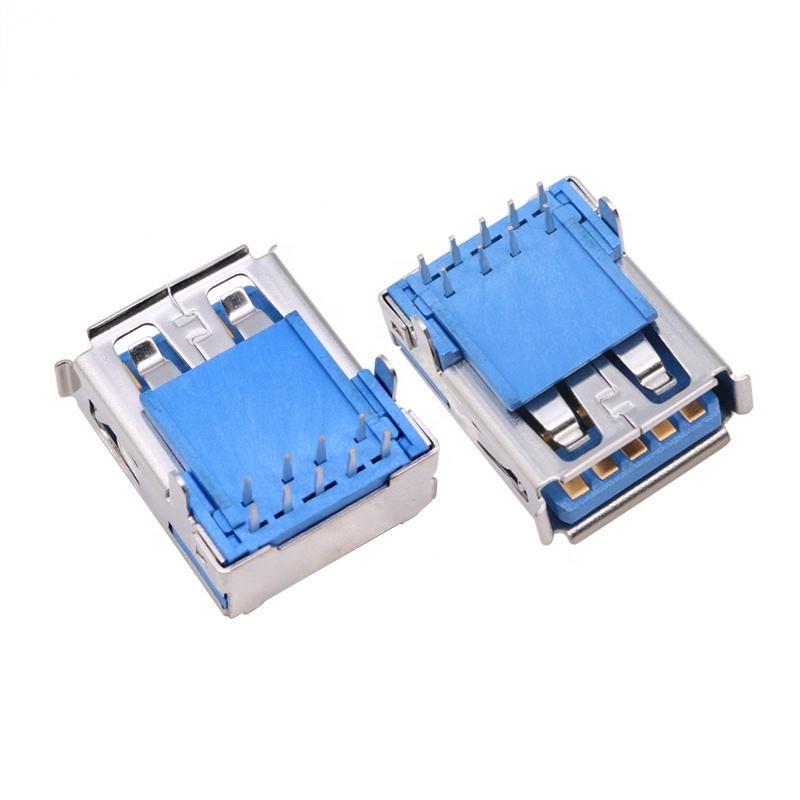 USB Type AB 6-Pin female Port Connector Solder Jacks Adapter