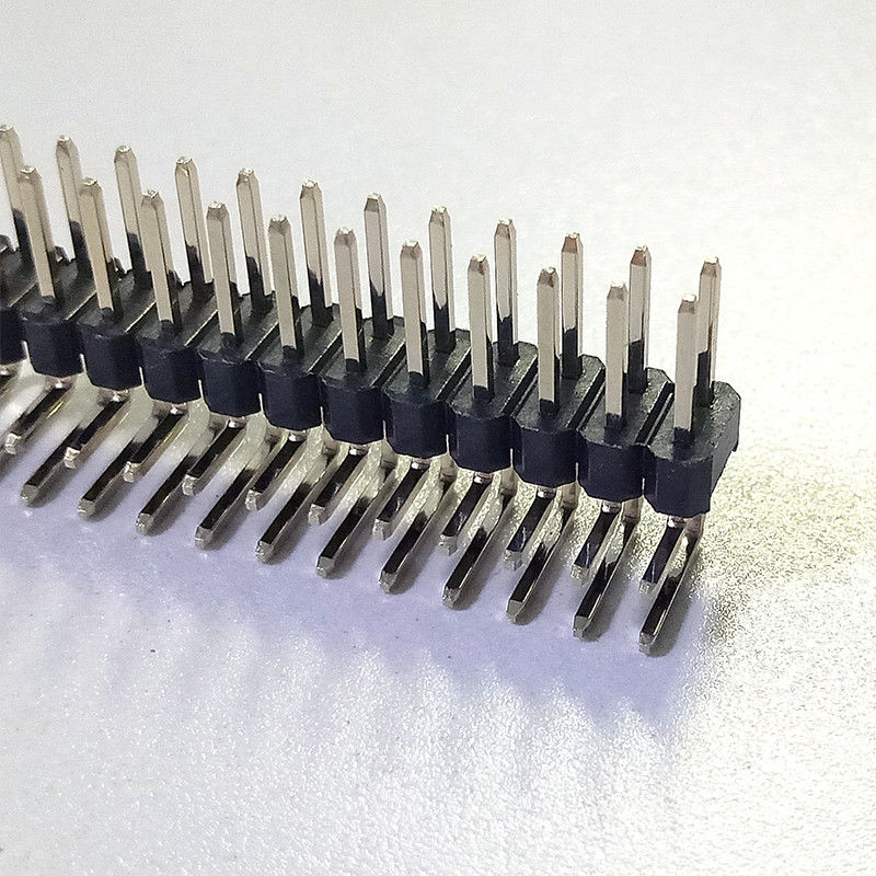 PA9T Hai hàng đơn DIP Đầu nối chân 90 độ Đầu cắm chân 1,27 Mm